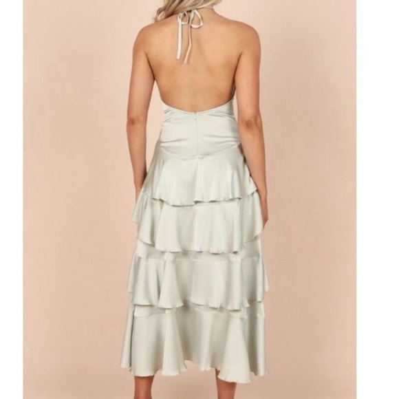 Petal & Pup Sage Green Rhean Tiered Maxi Dress - Picture 4 of 10